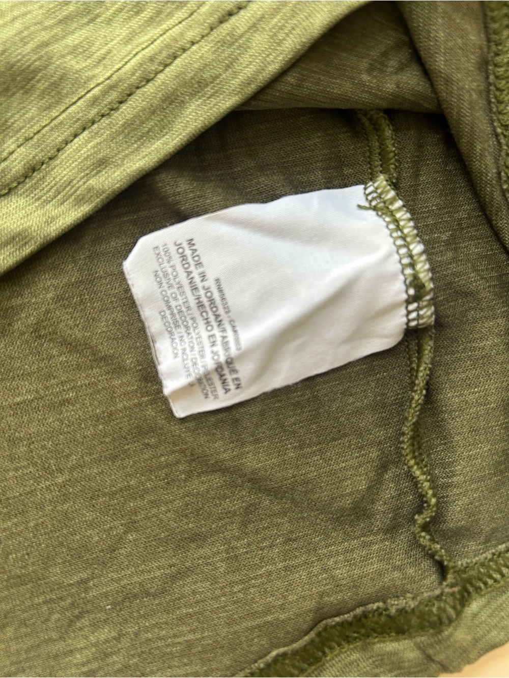Nike Olive Crew Long Sleeve Shirt - Dark Green size s - Picture 8 of 9